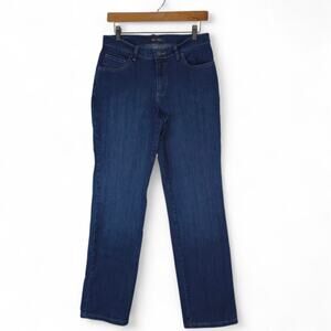 Lee Jeans Womens 6 Medium Blue Relaxed Fit Straight Leg Mid Rise Stretch 3051872